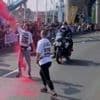 Arrests over paint thrown on London Marathon route