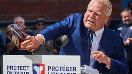 Ford dumps Crown Royal bottle in protest of plant closure: ‘They’re hurting Ontario’