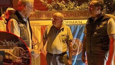 Yangın bölgesine patlayan lastiğine rağmen su taşımıştı! Su tankeri hediye edildi