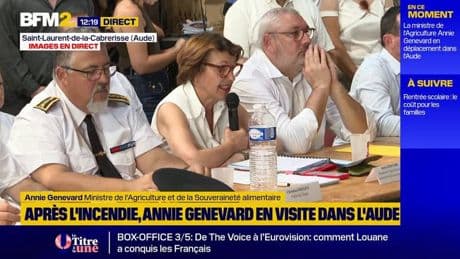 "Nous sommes dans le temps de l'urgence", déclare Annie Genevard au chevet des agriculteurs de l'Aude