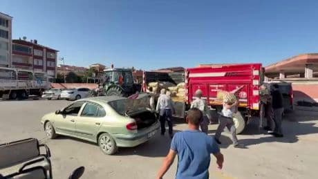 Genç çiftçiden halka 8 ton patates