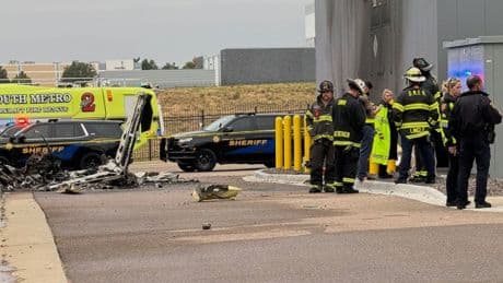 Two people dead after plane crashes near airport