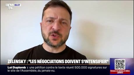 Guerre en Ukraine: "Nous devons faire tout notre possible pour parvenir à un cessez-le-feu ", déclare Volodymyr Zelensky