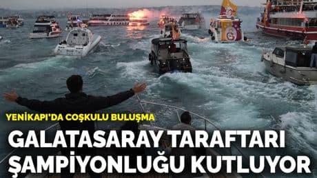 Yenikapı’da coşkulu buluşma: Galatasaray taraftarı şampiyonluğu kutluyor
