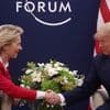 US-Präsident will Gespräche: Trump nennt von der Leyen "fantastisch" - die reagiert amüsiert
