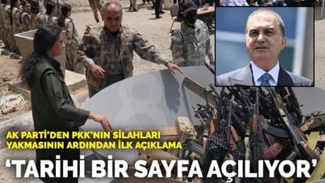 AK Parti’den PKK’nın silahları yakmasının ardından ilk açıklama: Tarihi bir sayfa açılıyor