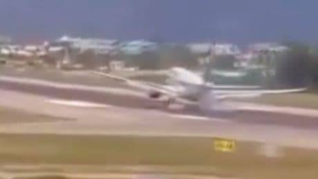 Moment Boeing plane suffers ‘hard landing’ on runway forcing passenger evacuation