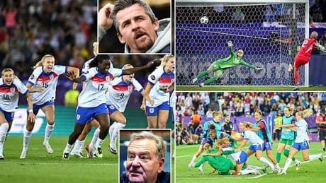 Jeff Stelling jumps in to defend the Lionesses against Joey Barton after he called their thrilling Euros win a 'monstrosity' with 'worst penalties ever' in fresh attack on women's football