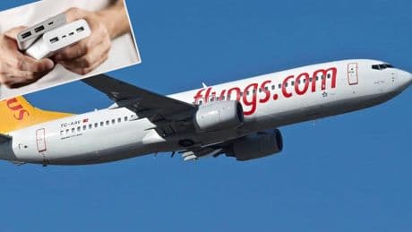 Pegasus uçuşlarda powerbank kullanımını yasakladı