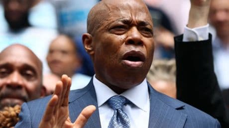 Crowd jeers Trump-friendly Mayor Adams as ‘criminal’ at reelection campaign launch against Dem ‘socialist’ Mamdani