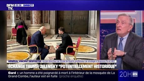 Échange entre Trump et Zelensky: "On ne peut rien en déduire, mais on ne peut que s'en féliciter", explique Vincent Desportes, ancien directeur de l'École de Guerre
