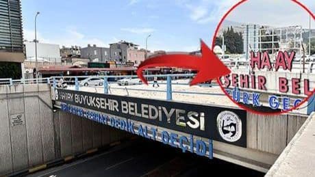 Kentteki 6 tabelanın ‘T’ harfi gizemli şekilde kayboldu! Gerçek herkesi şaşırttı