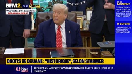 Trump : "Un accord en cours de négociation avec l'Union Européenne"