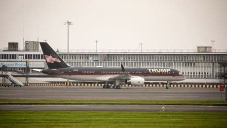 Trump's private jet lands at Prestwick Airport ahead of Turnberry visit