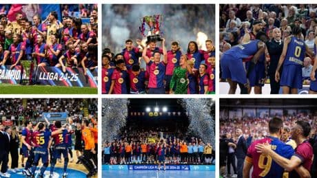 El balance del Barça 2024-25: cuatro Ligas de seis y sin Copas de Europa