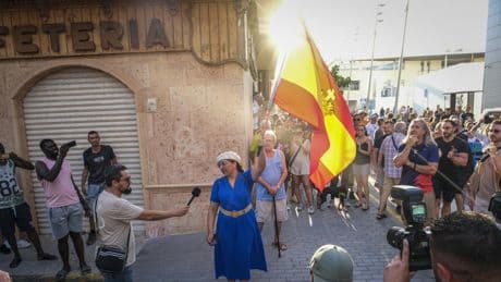 La nueva marcha sobre Torre Pacheco apenas reúne a unos centenares de personas