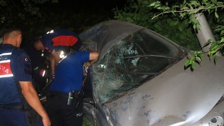Otomobil, yoldan çıkıp tarlaya düştü; 1’i bebek 6 yaralı