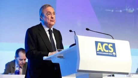 Florentino Pérez celebra los buenos resultados de ACS: &quot;Quien invirtió 1.000 euros en acciones en 1999, hoy tiene 23.000&quot;