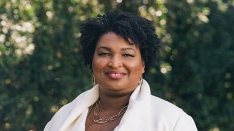 Stacey Abrams warns of autocracy and voter suppression, doesn't rule out another run