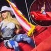 Beyonce horrifies crowd as flying car prop TILTS mid-air with her on it during Cowboy Carter tour