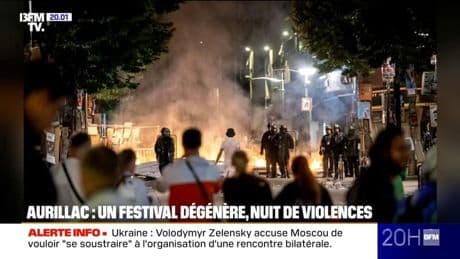 Violences à Aurillac: "J'ai vu ma vitrine éclatée et taguée", témoigne un commerçant au lendemain des affrontements
