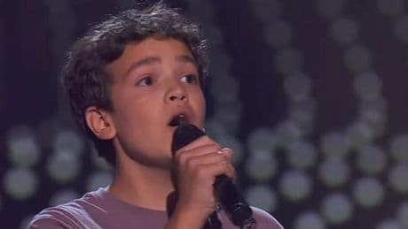 El hijo del vocalista de los Strombers emociona a 'La Voz Kids' con tan solo 13 años