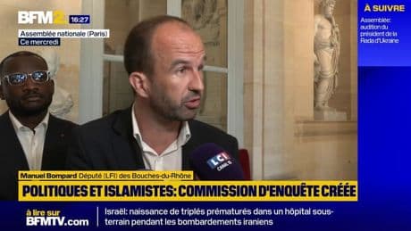 Manuel Bompard réagit à la création de la commission sur les liens entre politiques et réseaux islamistes