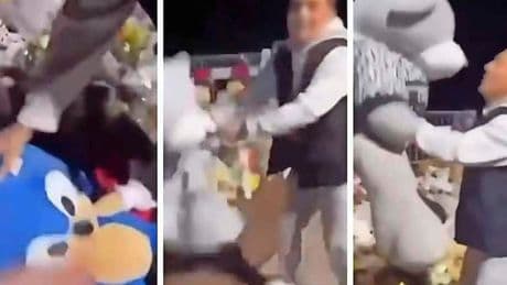 Verbijsterende video: lachende jongeren stelen knuffels van herdenkingsplek Jeffrey en Emma in Winschoten