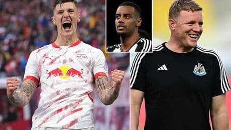 Newcastle pushing hard to agree Benjamin Sesko deal with RB Leipzig after being told the striker is willing to join them  - with Man United still in the race but yet to make formal offer