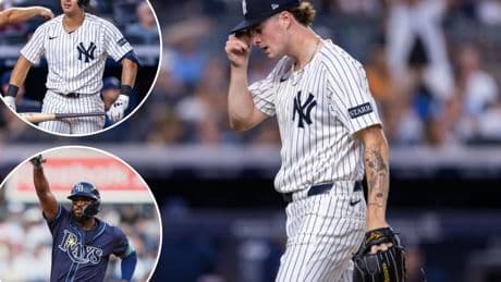 Cam Schlittler’s struggles, quiet bats leave Yankees limping into trade deadline with loss to Rays