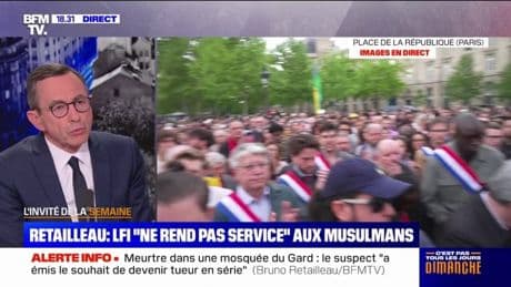 Marche contre l'islamophobie: pour Bruno Retailleau, Jean-Luc Mélenchon "fait du communautarisme"