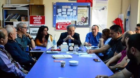 EMEP Milletvekili Bayhan, Balcalı Hastanesi emekçileriyle bir araya geldi