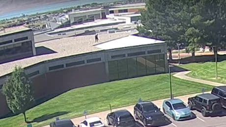 Charlie Kirk suspect leaps from rooftop in seconds after shooting in surveillance video