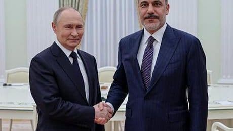 SON DAKİKA HABERİ: Putin, Dışişleri Bakanı Hakan Fidan'ı kabul etti