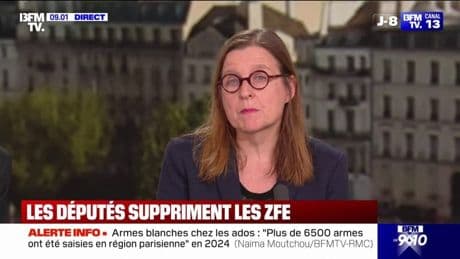 Suppression des ZFE: "Ce n'est pas du tout une bonne nouvelle", déclare Anne Souyris (Les Écologistes)