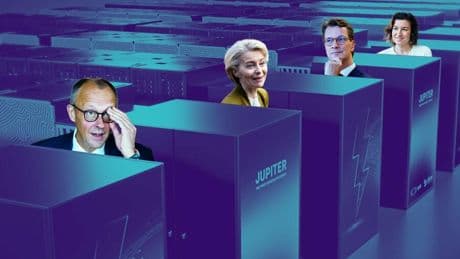 Künstliche Intelligenz: Er besteht aus 24.000 Nvidia-Prozessoren: Kanzler Merz startet Europas größten Supercomputer