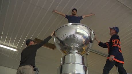 Replica Stanley Cup built for Calgary Flames offered to Edmonton Oilers
