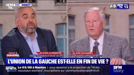 Face à Duhamel : Alexis Corbière - L'union de la gauche est-elle en fin de vie ? - 28/05