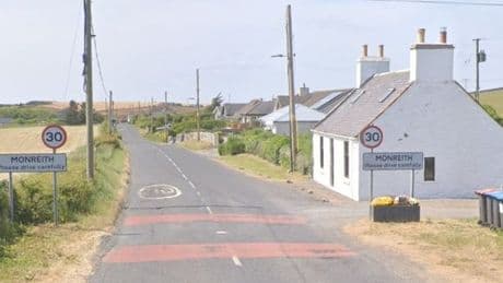 Girl, 8, rushed to hospital after car crash in Scots village as road closed