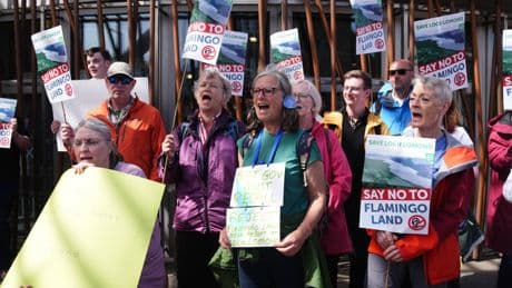 Protesters demand Scottish ministers intervene in Flamingo Land Loch Lomond decision