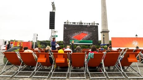 Roland-Garros : selon Amélie Mauresmo, la fan zone de la Concorde a attiré «plus de 25.000 spectateurs»