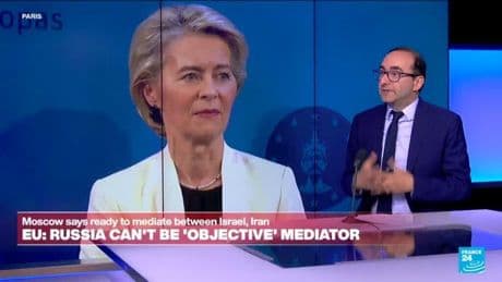Iran-Israel war: Russia cannot be an 'objective mediator' says the European Union