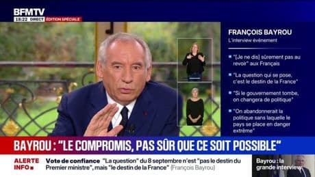 "Le seul qui n'était pas en vacances, c'est moi", se défend François Bayrou au sujet de la polémique des oppositions "en vacances"