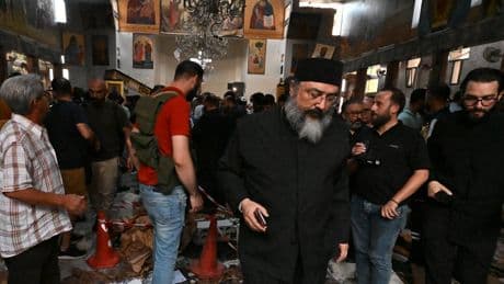 Syria Church Bombing Kills at Least 20 in Damascus