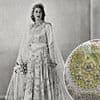 How 10,000 tiny pearls were secretly brought to the UK for Queen Elizabeth's wedding dress