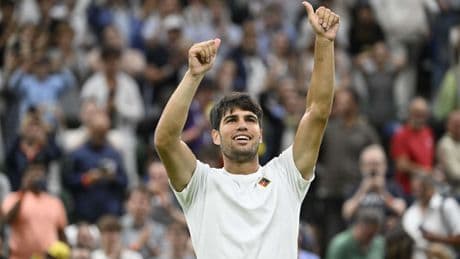 Alcaraz después de vencer a Rublev en Wimbledon: &quot;Voy a pedirle a Ibiza que me pague&quot;