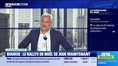 La bourse cash : « J’estime que le rallye de fin d'année se préparera dès septembre !" - 03/09