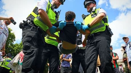 'Entirely Disproportionate': Police Slammed For Mass Arrests At Palestine Action Protest