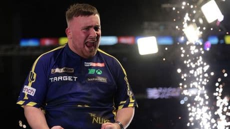 Showbiz Luke Littler sends New York darts fans wild with thrilling 120 checkout missing a treble