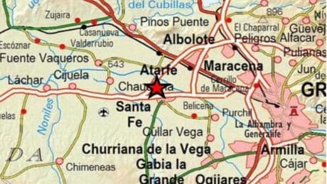 Un terremoto de 3,1 grados sorprende de madrugada a los vecinos de Santa Fe (Granada)